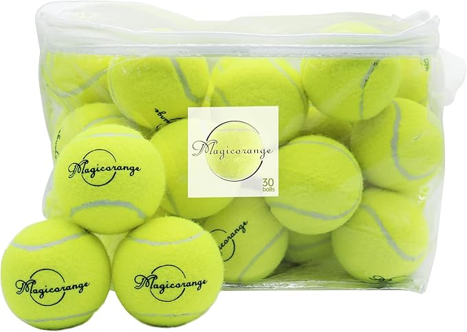 Magicorange Tennis Balls, 30 Pack Advanced Training Tennis Balls Practice Ball, Pet Dog Playing Balls,Good for Beginner Training Ball