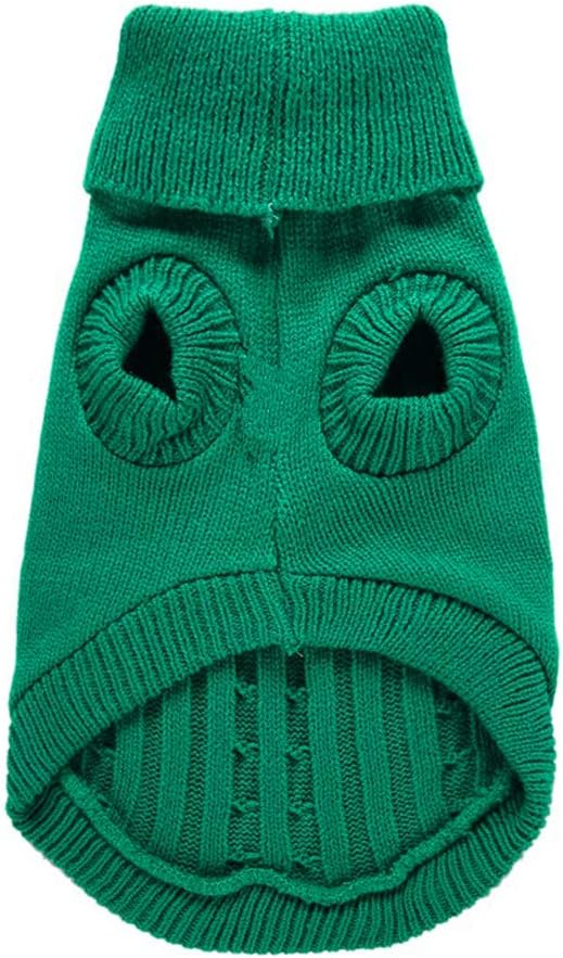 Dog Sweater for Small, Medium, Large Dogs - Warm Winter Classic Turtleneck Pet Clothes - Cute Christmas Coat for Puppies, Cats, Girls, Boys