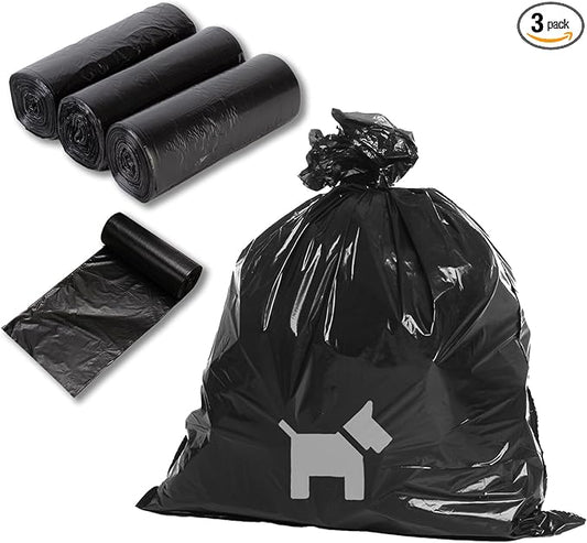 150 Pcs Dog Waste Bags Dog Poop Large Leak Proof Bags 26"x 33" pet Waste Station Can Liners Heavy Duty Pet trash Bin Liner Bag