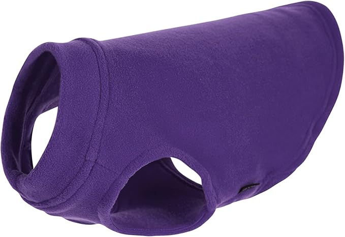 Gooby - Stretch Fleece Vest, Pullover Fleece Vest Jacket Sweater for Dogs, Violet, X-Small