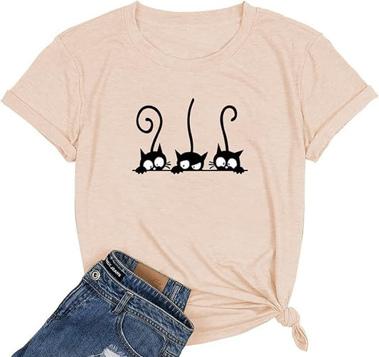 NIUBIA Women's T Shirts Summer Tops Simple Heart Graphic Shirts Sayings Short Sleeve Vacation Casual Blouse Thankful Tee