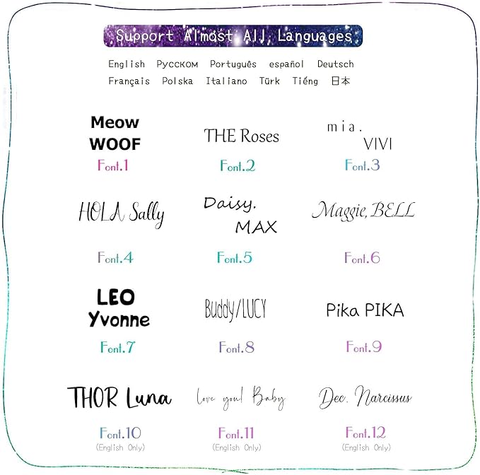 Cats Dogs ID Tags Personalized Lovely Symbols Pets Collar Name Accessories Simple Custom Engraved Products for Extra Small Four Legged Child Necklace Chain Anti-Lost Industrial Steel Charm