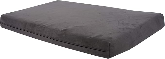 Pet Support Systems Orthopedic Dog Bed - Gel Memory Foam Pet Bed, Luxury Washable Dog Bed for Sleeping and Support (Removable Cover, Small Gray Dog Bed)