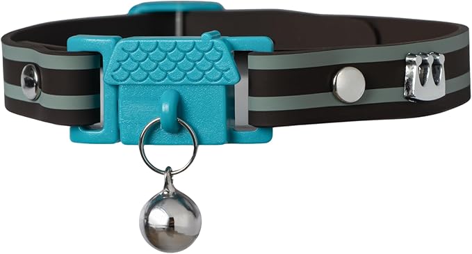 Kittyrama Havana Cat Collar with Bell. Cat Friendly Award Winner. Approved by Vets and Cat Experts. Breakaway Cat Collars Quick Release. Kitten Collar. Won't Rub Fur. Lightweight, Soft & Comfy