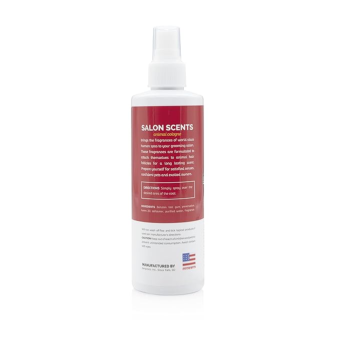 Bark2Basics Salon Scents Pet Grooming Cologne - 8 oz, Natural Professional Groomer Perfume for Dogs and Cat, Long Lasting, Deodorizing, (Citrus and Pomegranate)