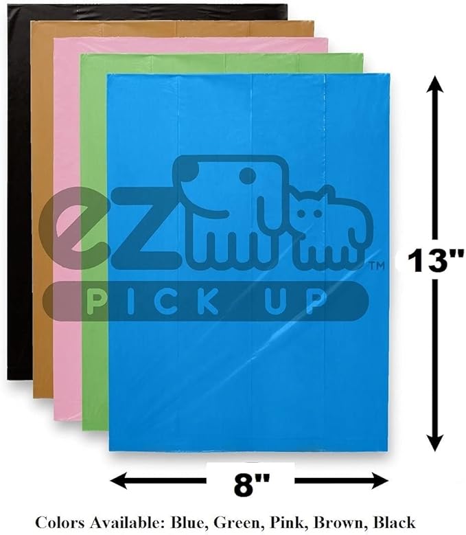 EZ Pickup 1000 Count Dog Waste Poop Bags, Unscented