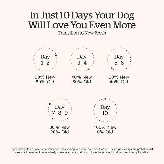 Now Fresh Grain-Free, Dry Dog Food, Real Meat and Fish, Turkey, Salmon and Duck Adult Recipe, All Breed Size, 22 lb Bag