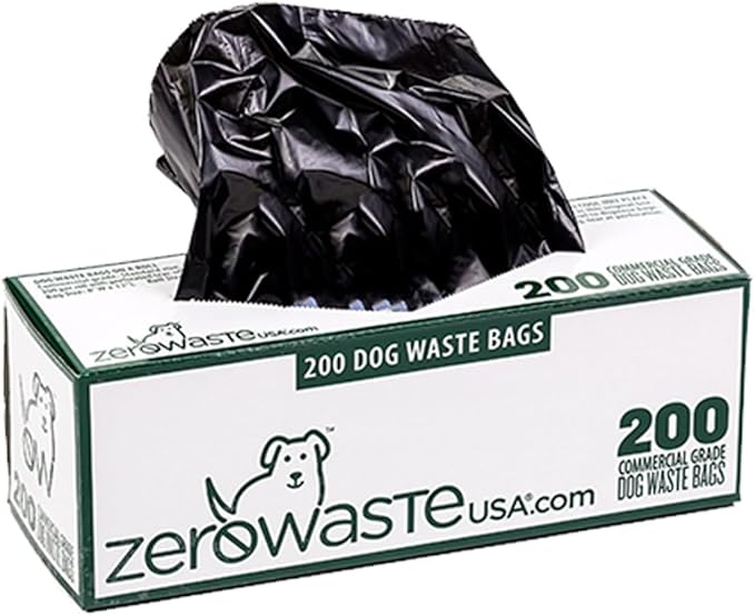 Zero Waste USA 1,000 Premium Dog Waste Station Refill Roll Bags - Up to 40% thicker & stronger than competitor bags - Guaranteed to fit any commercial roll bag dispenser (5 rolls of 200 bags)