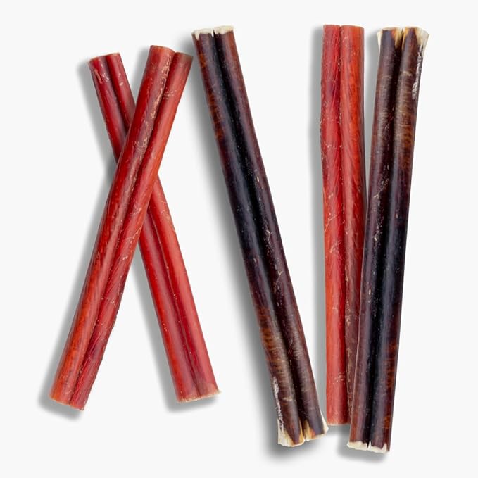 Bully Sticks 6–7" — 10 Count | Natural Single-Ingredient, Long-Lasting Dog Chews; Dental Support Treats for Small, Medium & Large Dogs