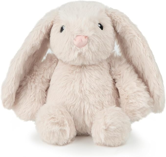 Best Pet Supplies Squeaky Dog Toys with Soft Durable Fabric for Small, Medium and Large Pets Interactive Toy for Indoor Play, Supports Active Biting and Play - Bunny (Beige), Small