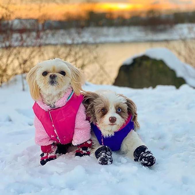 Gooby Sports Vest Dog Jacket - Pink, X-Large - Reflective Dog Vest with D Ring Leash Warm Fleece Lined Hook and Loop Closure for Small to Medium Dogs