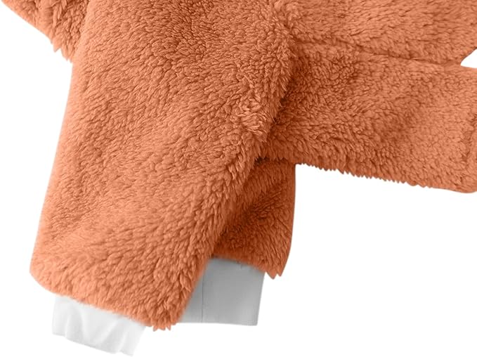 Esobo Fashion Winter Dog Warm Coat Jacket Four-Legged Neck Warm Pet Sweaters for Small Medium Large Dogs Orange