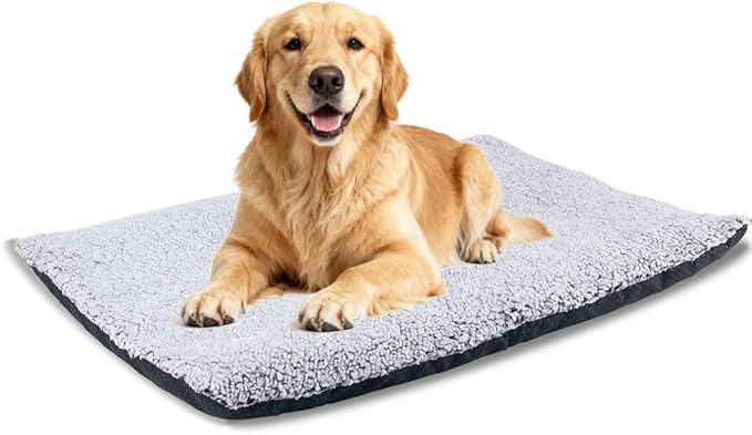 Heated Cat bed Self Warming Cat Bed Self Heating Cat Dog Mat Advanced Extra Warm Thermal Pet Pad For Indoor Outdoor Pets with Removable Cover Non-Slip Bottom Washable Non Electric Grey 27.5*45.2inch