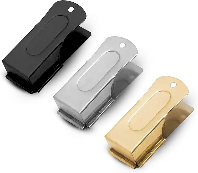 3-Pack Dog Clicker (Silver, Gold, Black) - Clickers for Pet Training – Easy-to-Carry Dog Training & Behavior Aids - Teach Your Dog Tricks or Reward His Behavior
