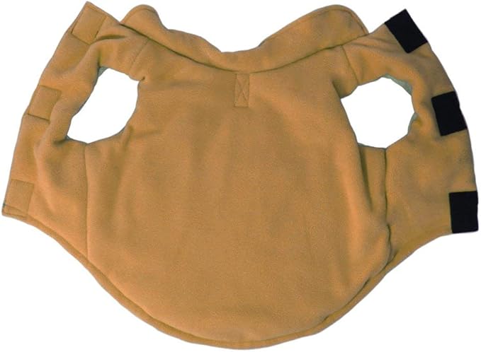 Gooby Sport Vest - Green, X-Small, Reflective Dog Vest with D Ring Leash, Warm Fleece Lined Small Dog Sweater