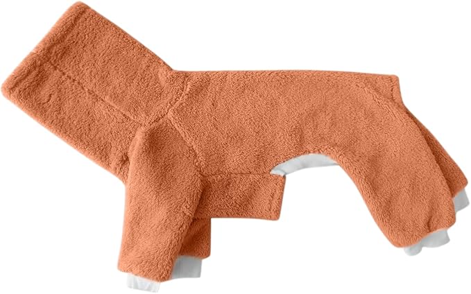 Esobo Fashion Winter Dog Warm Coat Jacket Four-Legged Neck Warm Pet Sweaters for Small Medium Large Dogs Orange