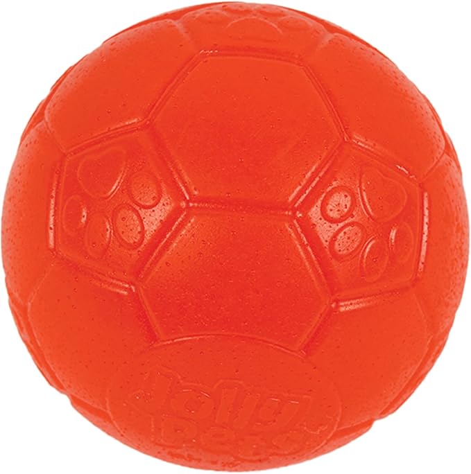 Jolly Pets Mini Jolly Soccer Ball; Floating-Bouncing Dog Toy; 4" Orange