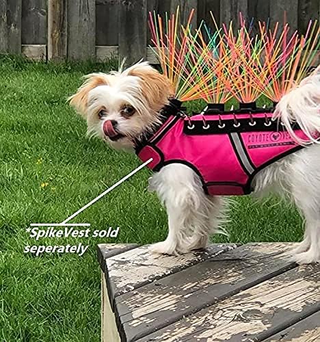 CoyoteVest CoyoteWhiskers Protection Nylon Bristles for CoyoteVest or SpikeVest Dog Harness Vest, Dog Accessories That Deter Coyote, Hawk and Raptor Attacks (Set of 4, Blue)
