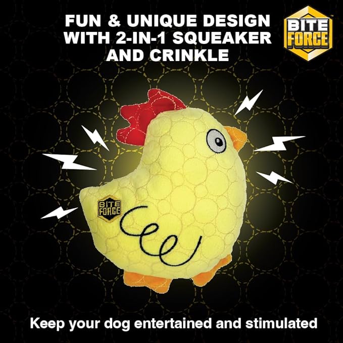 Bite Force - Durable & Strong Dog Toy Racoon with Squeaker, Kevlar-Reinforced Seams for Aggressive chewers.