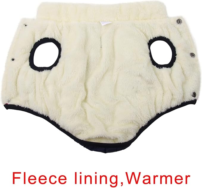 Fleece Lined Warm Dog Jacket for Winter Cold Weather,Soft Windproof Large Dog Coat,Blue XXXL