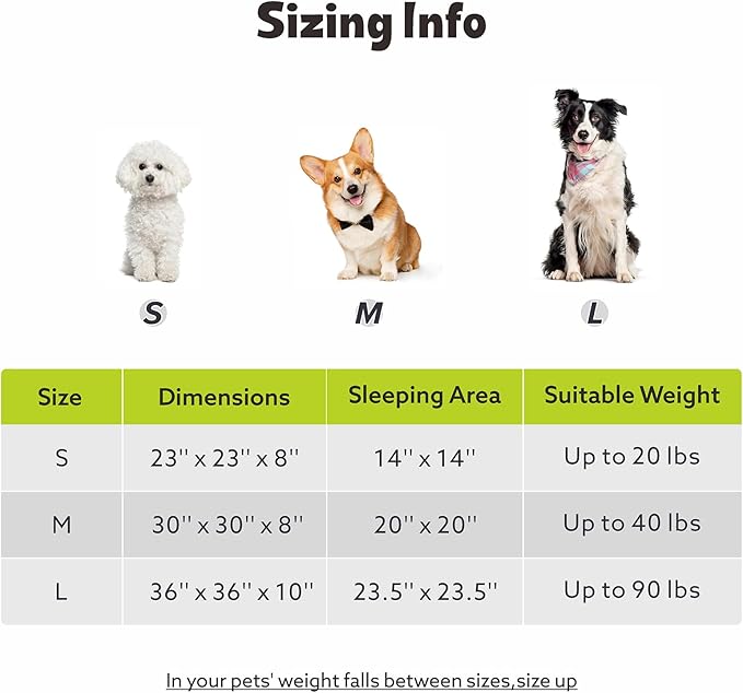MIXJOY Dog Beds for Small Dogs, Washable Dog Bed with Removable Cover, Small Cat Bed for Indoor Cats, Calming Soft Dount Pet Beds with Anti Slip Bottom, Cute Puppy Beds, 23"x23"x8", White
