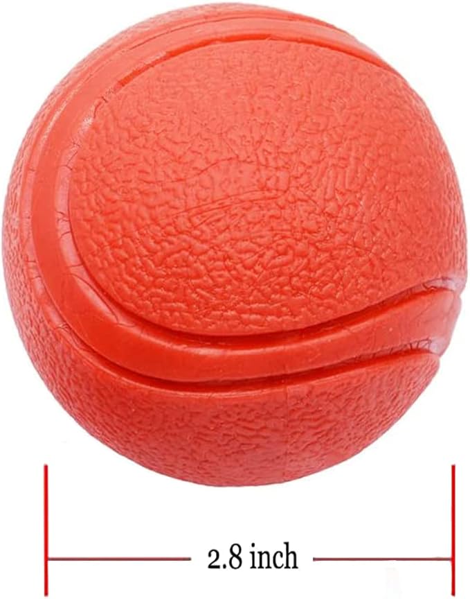 Hard Rubber Balls for Dogs,Dog's Solid Rubber Bouncy Ball Bite Resistant and Indestructible Dog Training Ball,Dog Balls for Aggressive Chewers