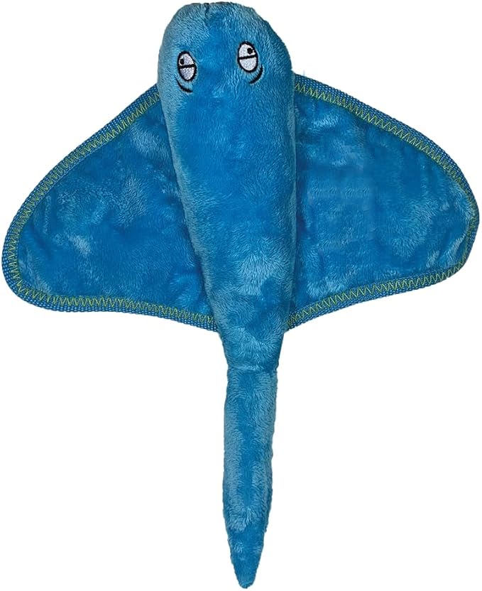 Spunky Pup Clean Earth Plush Stingray | Made from 100% Recycled Water Bottles | Large