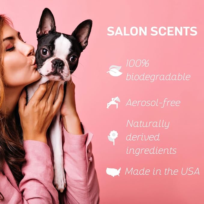 Bark2Basics Salon Scents Pet Grooming Cologne - 8 oz, Natural Professional Perfume for Dogs and Cats, Long Lasting, Deodorizing, Made in The USA (Sweet Italian Lemon)