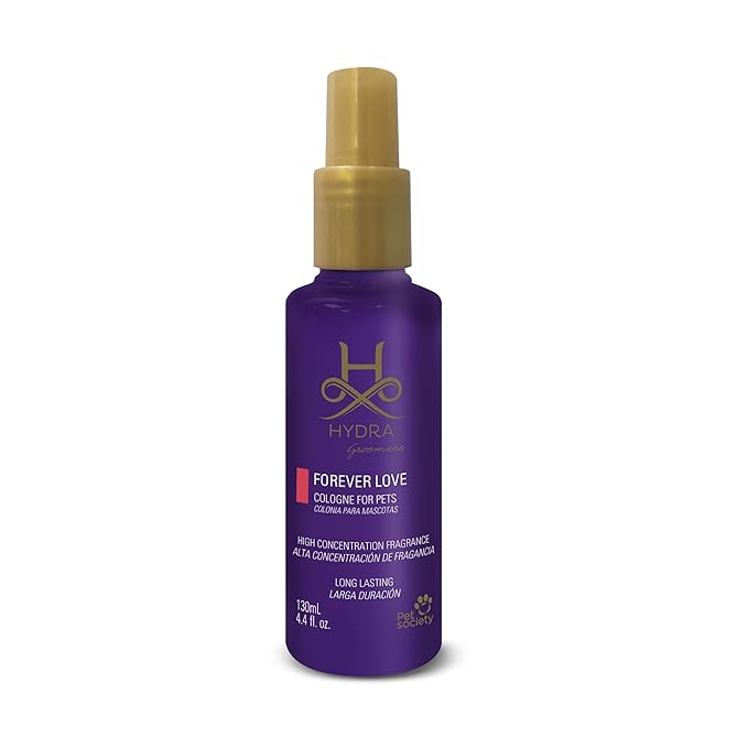 Hydra Forever Love Pet Cologne, Finishing Cologne for Dogs and Cats, Grooming Spray, 4.4 Ounces