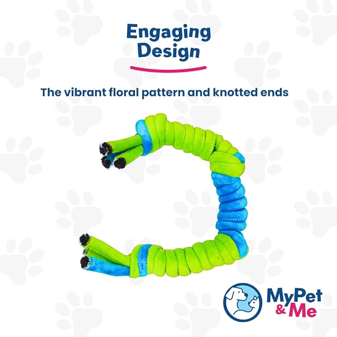 My Pet & Me – Durable Rope Dog Toy for Chewing, Tug of War, and Interactive Play – Perfect for Puppies and Active Dogs (21.6 Inch, 4-Knot Dog Rope Toy)