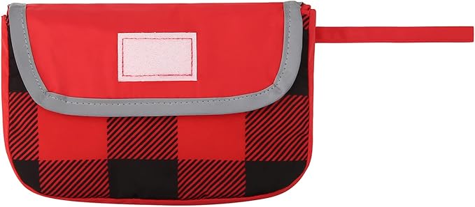 HDE Reversible Dog Raincoat Hooded Slicker Poncho Rain Coat Jacket for Small Medium Large Dogs Buffalo Plaid/Red - 3XL