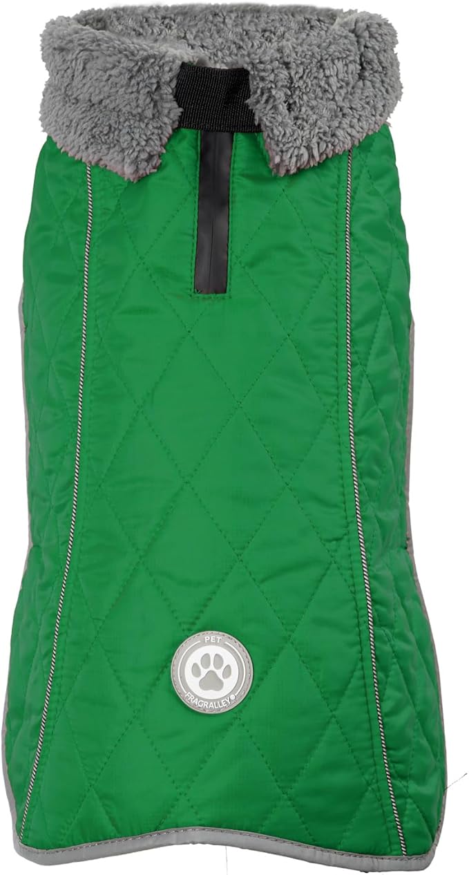 Fragralley Dog Winter Coat, Waterproof Windproof Reflective Fleece Jacket with Harness Hole, Warm Snow Vest for Small Medium Large Dogs, Ideal Gifts