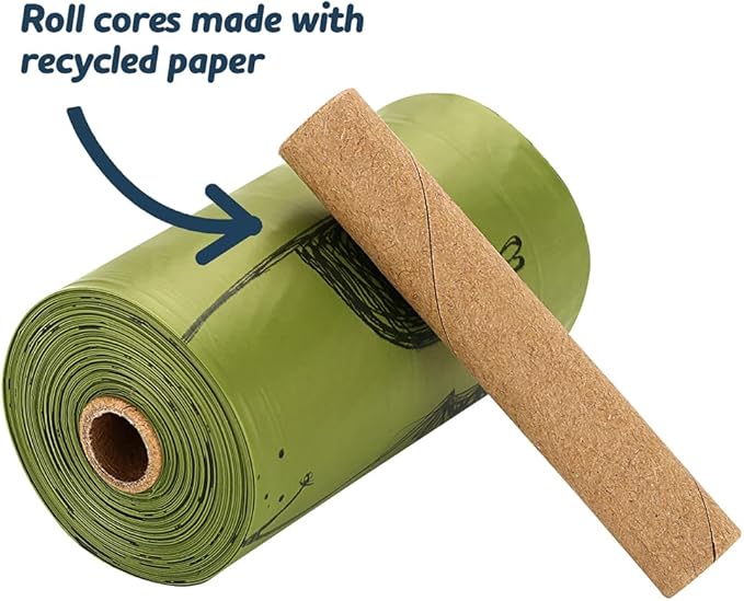 Ley's Dog Poop Bags 360 Count, Lavender Scented Extra Thick Waste Bag with Dispenser, 100% Leak Proof, Doggie Bag Refill Rolls