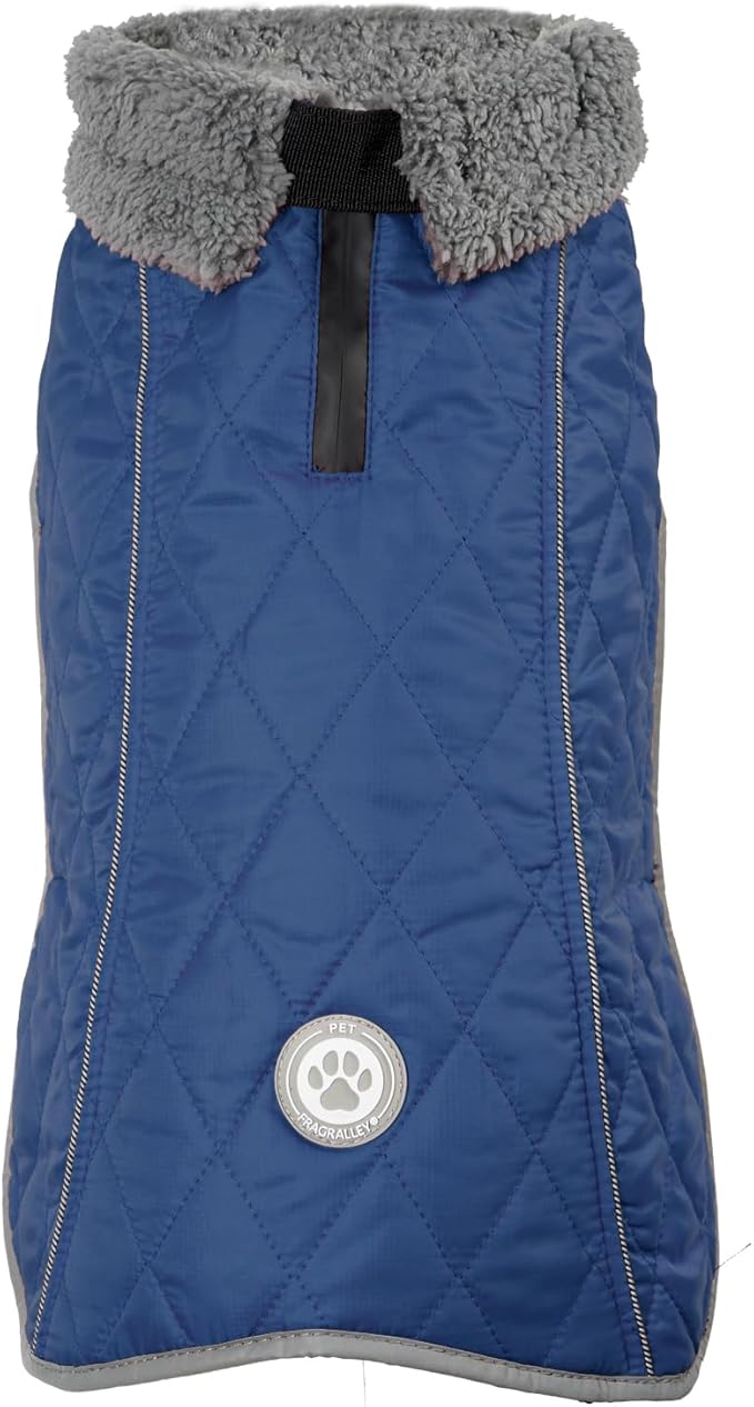 Fragralley Dog Winter Coat, Waterproof Windproof Reflective Fleece Jacket with Harness Hole, Warm Snow Vest for Small Medium Large Dogs, Ideal Gifts