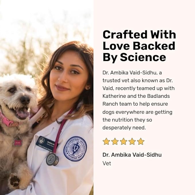 BADLANDS RANCH by Katherine Heigl- Superfood Complete, Air-Dried Adult Dog Food - High Protein, Zero Fillers, Superfood Nutrition (64 Ounce (Pack of 2), Lamb & Venison)