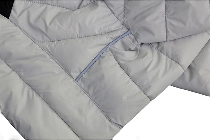 LoveLongLong Dog Coat - Warm & Waterproof Dog Jacket, Zippered & Adjustable, Reflective, Off White, Sizes S, M, L