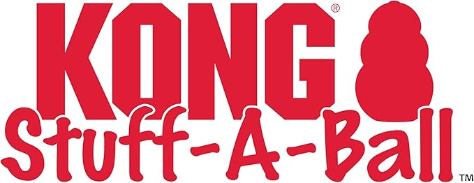 KONG Stuff-A-Ball - Durable Chew Toy for Dogs - Natural Rubber Dog Toy for Dental Health - Pet Toy for Chewing & Teeth Cleaning - Stuffable Toy for Dog Treats & Snacks - for Large Dogs