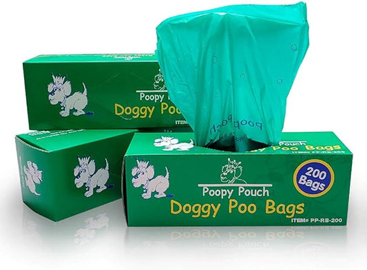 Quality Chemical Retriever Doggy Pot Litter Bag Refills. 8" x 13" Unscented. 10 boxes of 200, 2,000 bags PP-RB-200