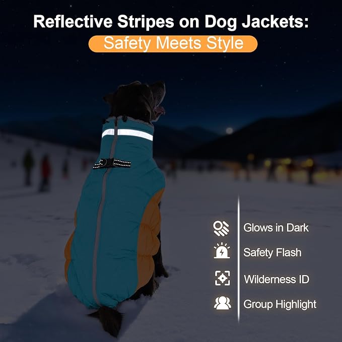 Warm Dog Coats for Small Dogs, Puppy Jacket, Waterproof Dog Jacket with Harness Built in, Zipper Clousure, Fleece Lining for Cold Weather, Small Puppy Clothes for Chihuahua, Maltese - XS