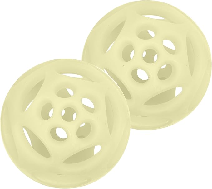 Chew King by Mammoth Glowing Fetch Ball, Dog Ball Toys, Medium 2-Pack Lattice