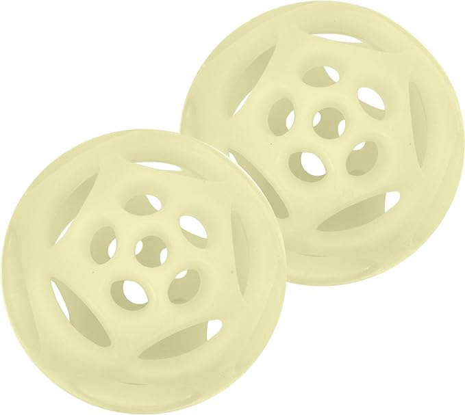Chew King by Mammoth Glowing Fetch Ball, Dog Ball Toys, Large 2-Pack Lattice
