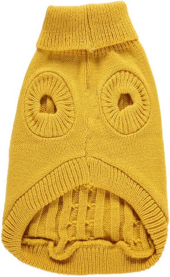 Warm Classic Turtleneck Pet Sweater - Cute Winter Dog & Cat Sweater for Small, Medium & Large Dogs - Christmas Sweaters for Girls & Boys