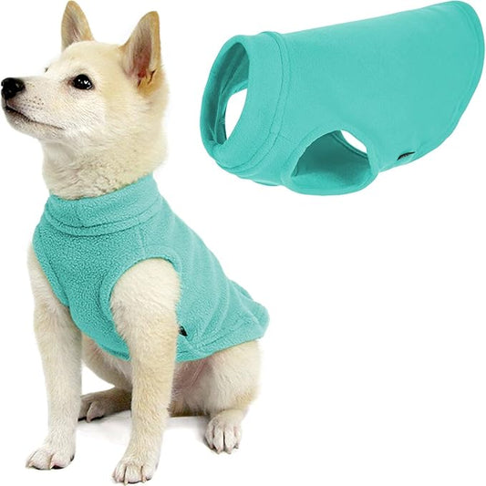 Gooby - Stretch Fleece Vest, Pullover Fleece Vest Jacket Sweater for Dogs, Mint, X-Small
