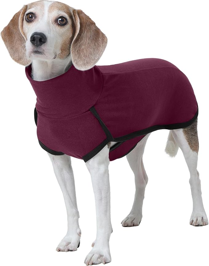 ROZKITCH Dog Sweatshirts for Small Dogs, Winter Dog Vest, Elastic Turtleneck Sweater, Lightweight Pet Shirt for Small to Large Dogs, Red S