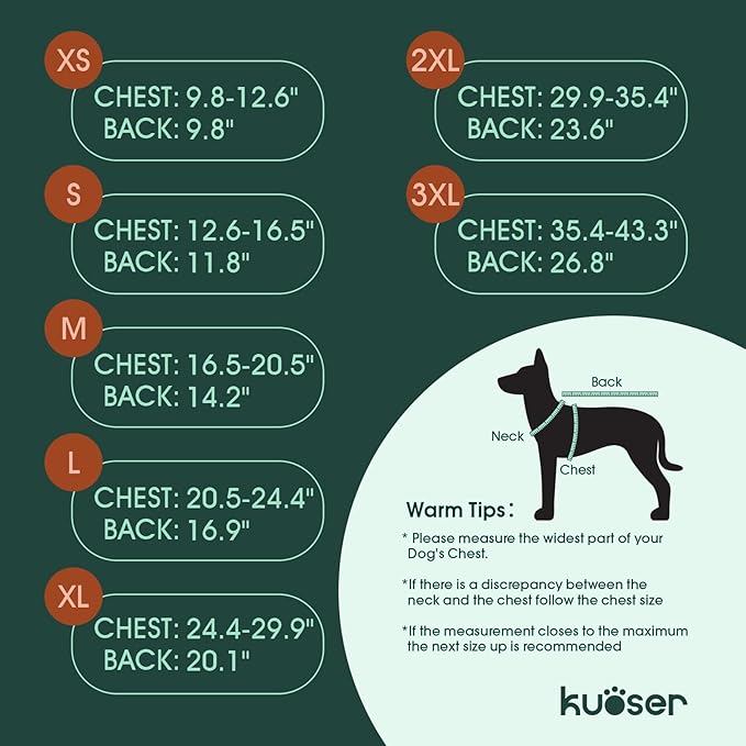 Kuoser Dog Jackets for Small Dogs, Warm Dog Coat with Leash Hole, Winter Jacket Pet Clothes for Cold Weather, Waterproof Doggie Winter Vest for Pug Dachshund, Pink S