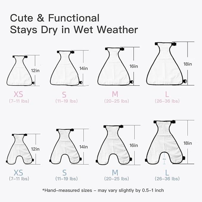 Waterproof Belly Shield for Corgis & Dachshunds – Adjustable underbelly Protector. Male/Female Designs. Stays Dry in rain, mud & Grass. Ideal for Sensitive Skin (Yellow - Male, M)