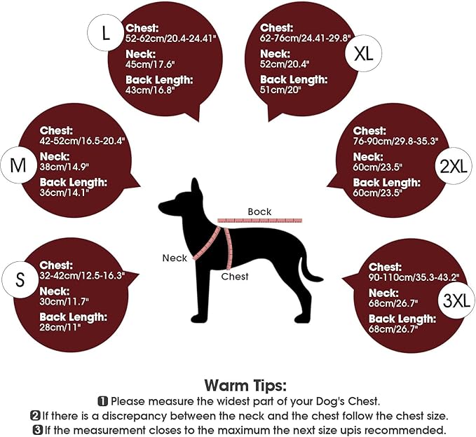 Dog Coats for Large Dogs,2XL Warm Fleece Winter Jacket,Dog Coat with Leash Hole,Waterproof Pet Cold Weather Coats Vest,Dogs Winter Clothes,Reflective Turtleneck PRT Snowsuit,Red,2XL