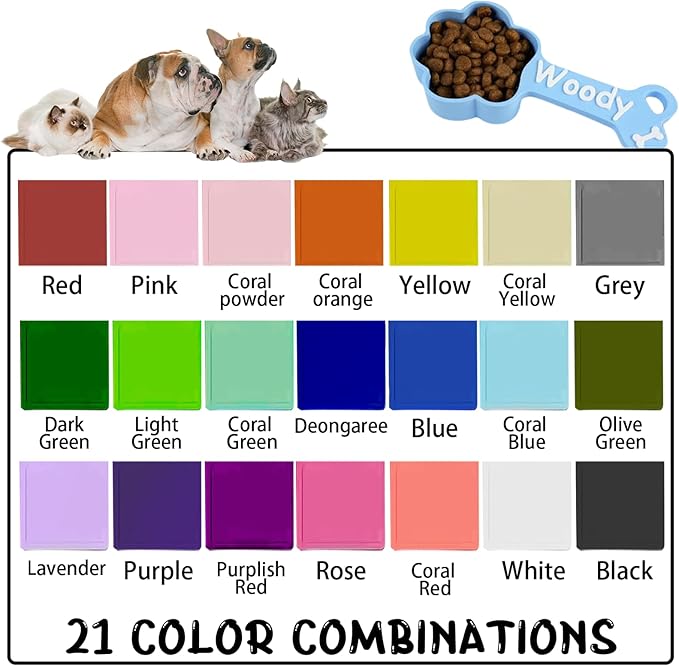 ubjva Personalized Dog Food Scoop Custom Dog Food Measuring Cup with Name Pet Accessories Gifts for Pet Lover