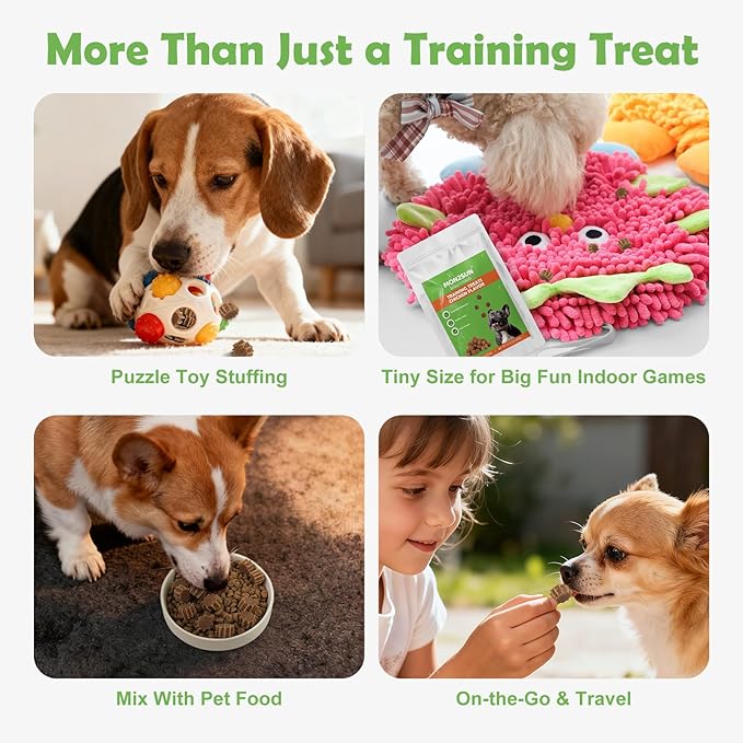 MON2SUN Grain-Free Soft Dog Treats, Gear-Shaped Training Treats for Puppy to Senior, Chicken Flavor, Low Calorie & Gluten-Free, 21.2 oz