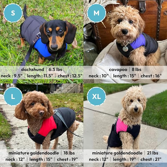 Gooby Padded Vest Dog Jacket - Green, X-Large - Warm Zip Up Vest Fleece Jacket with Dual D Ring Leash Water Resistant for Small to Medium Dogs